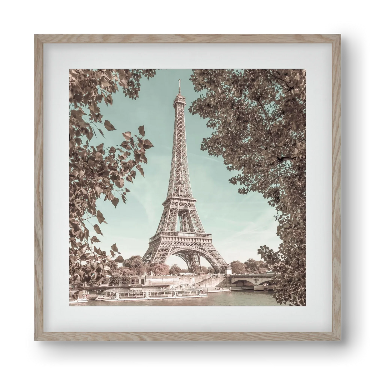 PARIS Eiffel Tower & River Seine | urban vintage style - artbridge