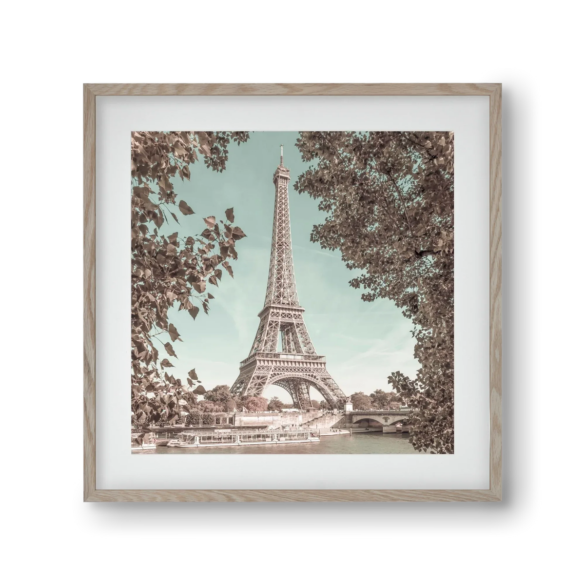 PARIS Eiffel Tower & River Seine | urban vintage style - artbridge