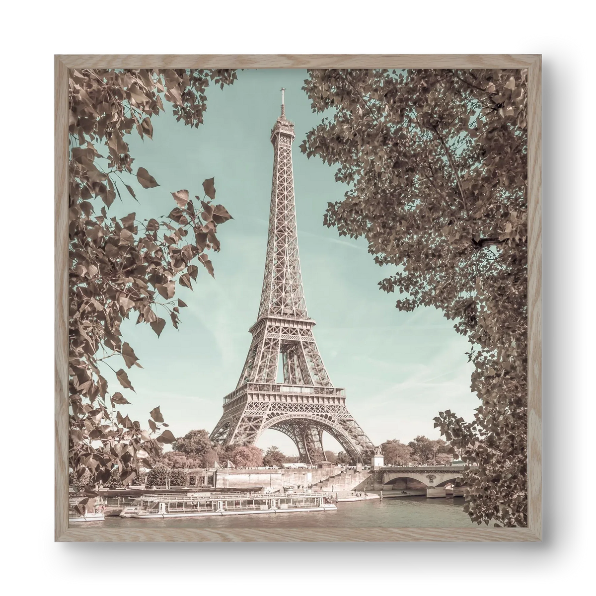 PARIS Eiffel Tower & River Seine | urban vintage style - artbridge