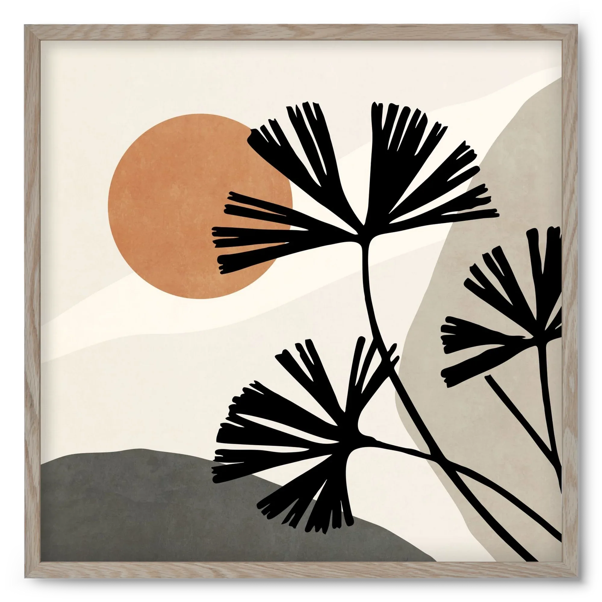 MINIMAL ART - TROPICAL LEAVES 01 - artbridge