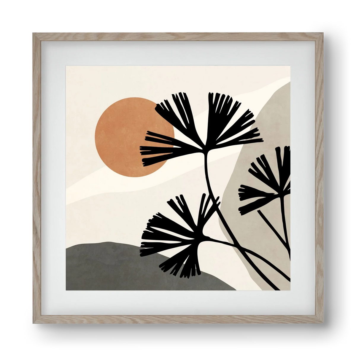 MINIMAL ART - TROPICAL LEAVES 01 - artbridge