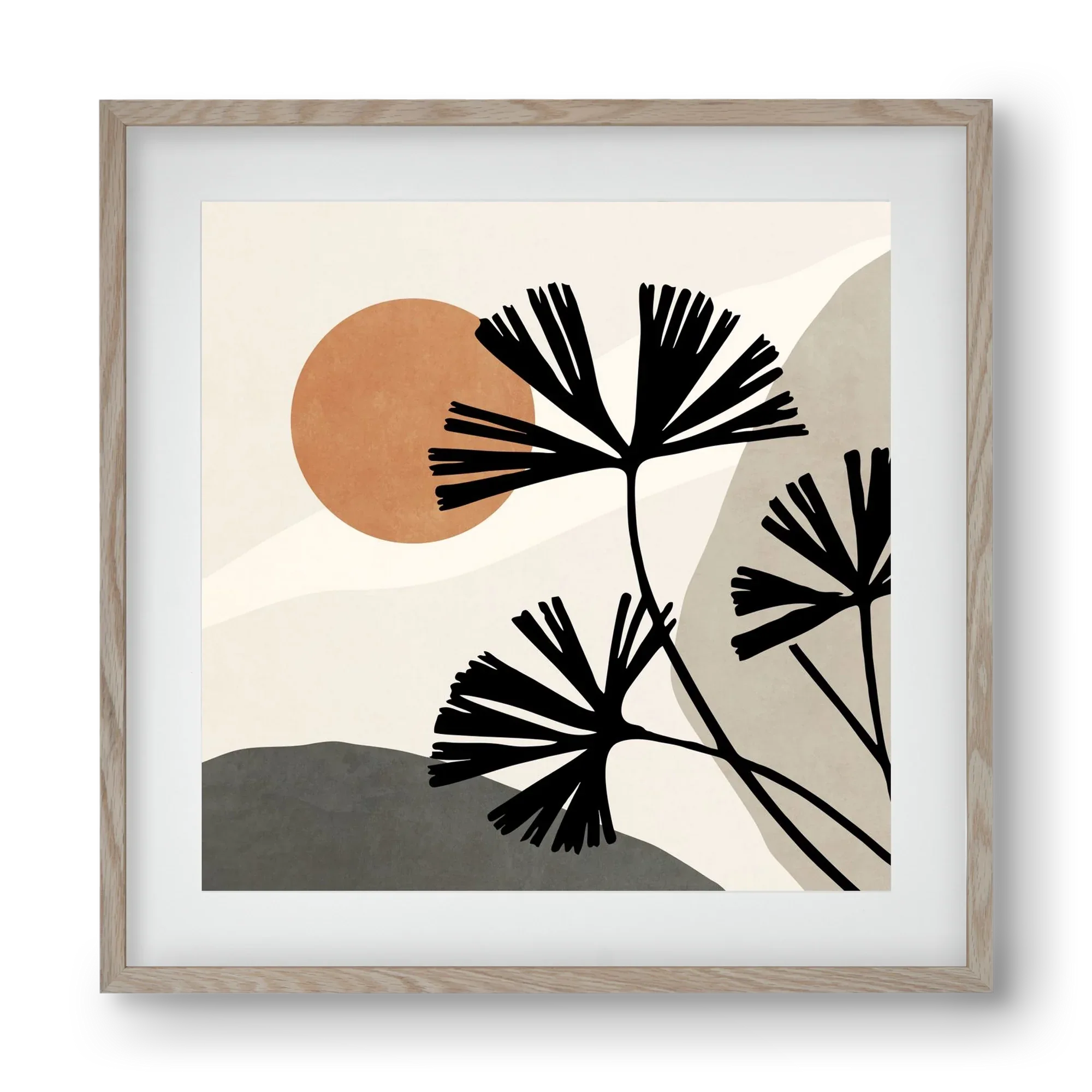 MINIMAL ART - TROPICAL LEAVES 01 - artbridge