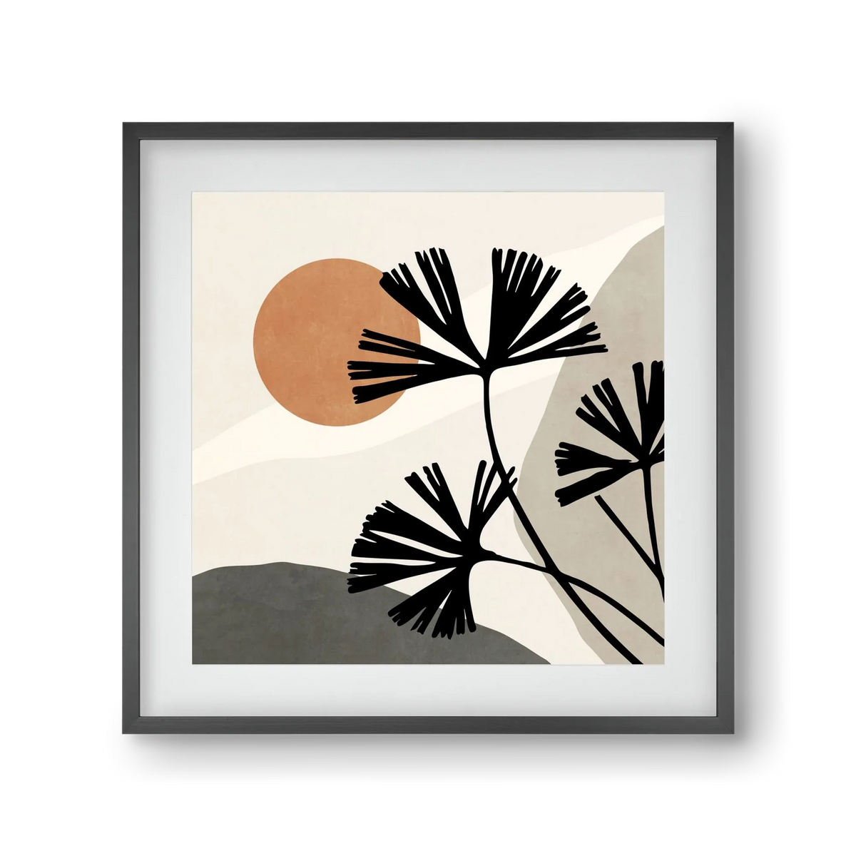 MINIMAL ART - TROPICAL LEAVES 01 - artbridge