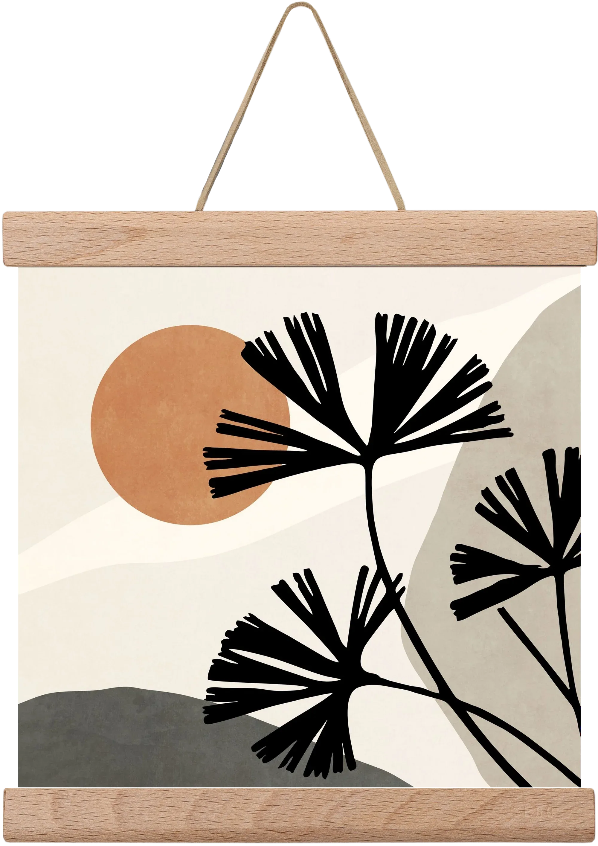 MINIMAL ART - TROPICAL LEAVES 01 - artbridge
