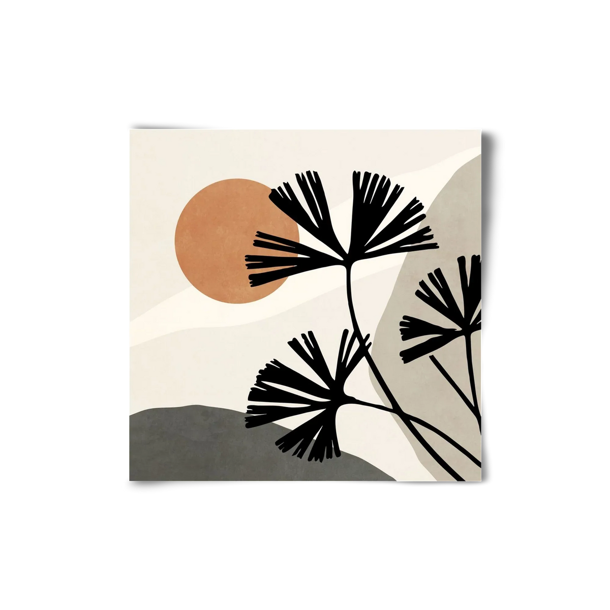 MINIMAL ART - TROPICAL LEAVES 01 - artbridge
