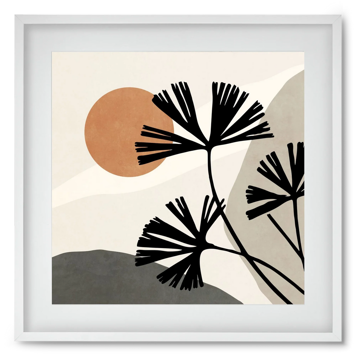 MINIMAL ART - TROPICAL LEAVES 01 - artbridge