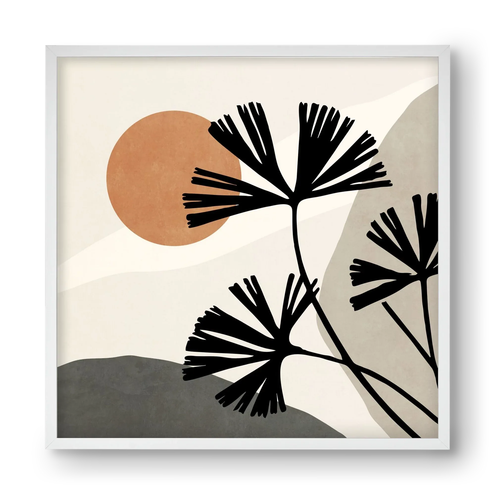 MINIMAL ART - TROPICAL LEAVES 01 - artbridge
