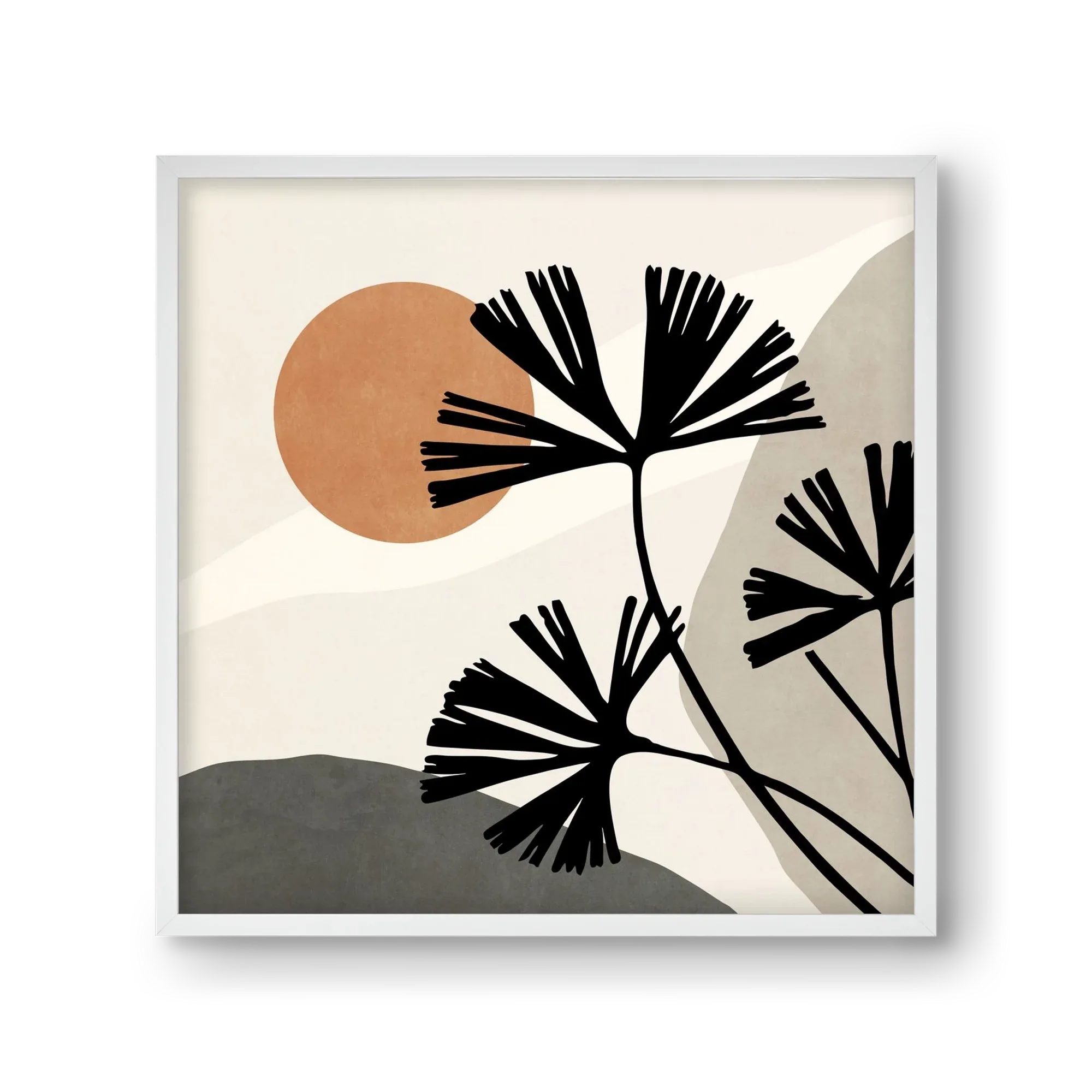 MINIMAL ART - TROPICAL LEAVES 01 - artbridge