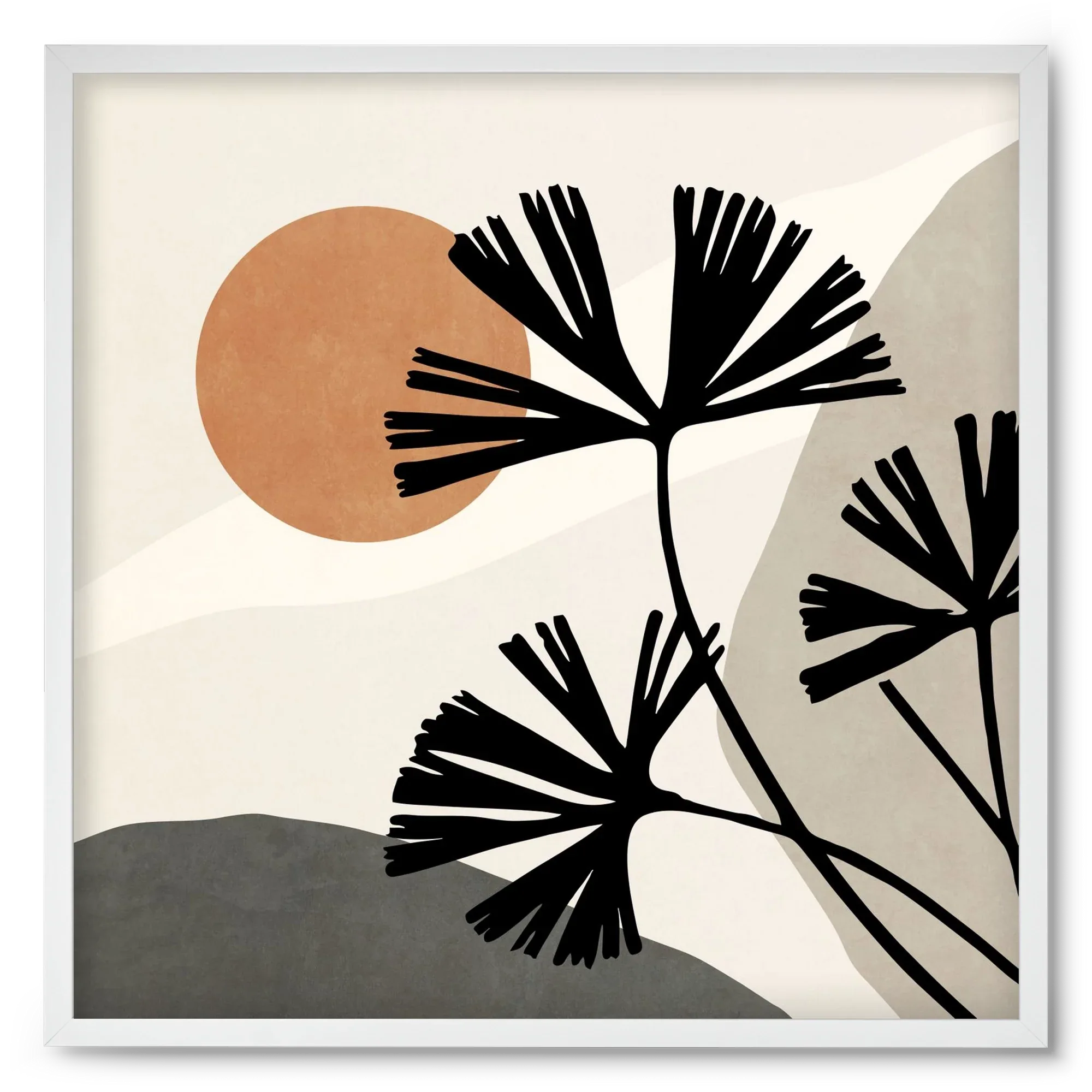 MINIMAL ART - TROPICAL LEAVES 01 - artbridge