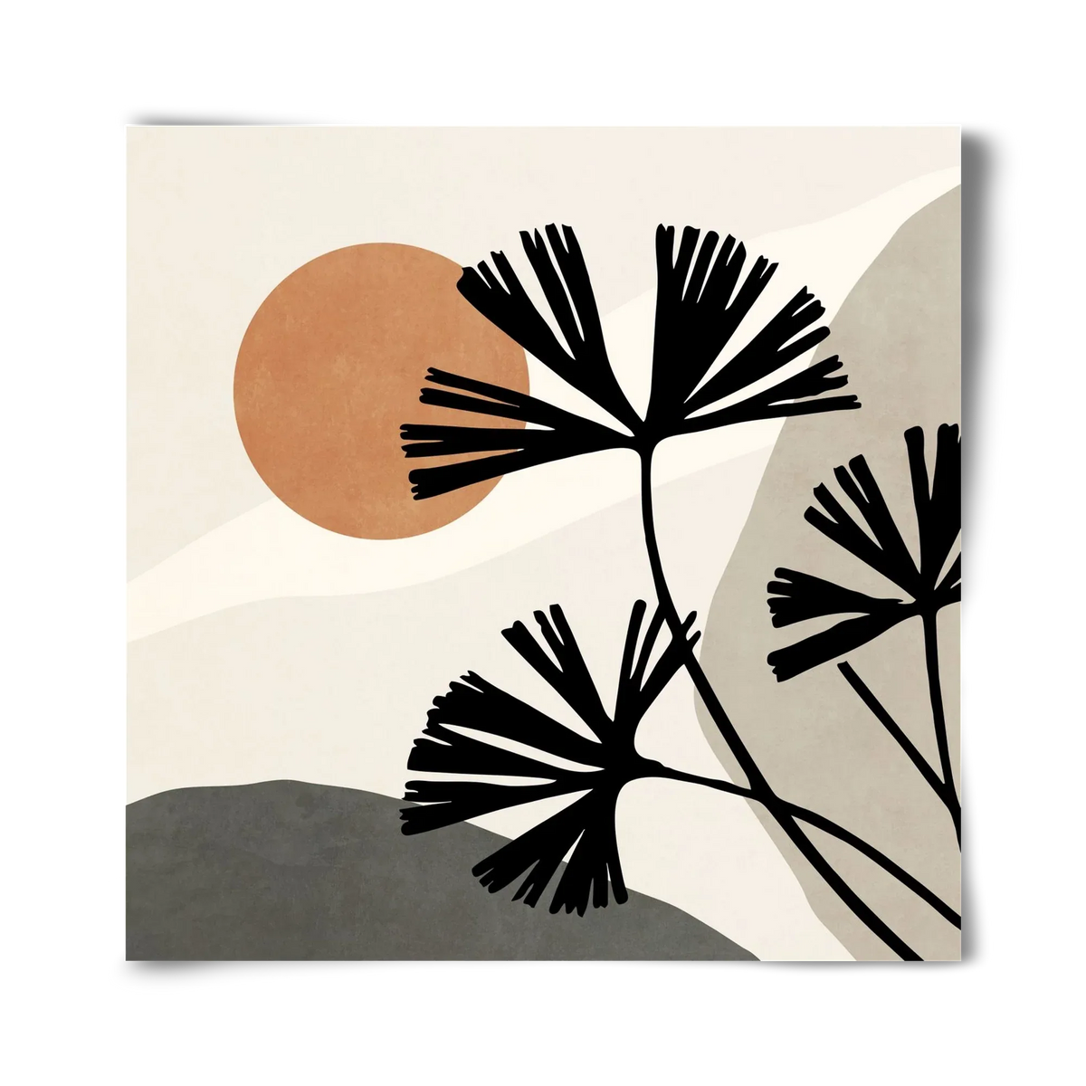 MINIMAL ART - TROPICAL LEAVES 01 - artbridge