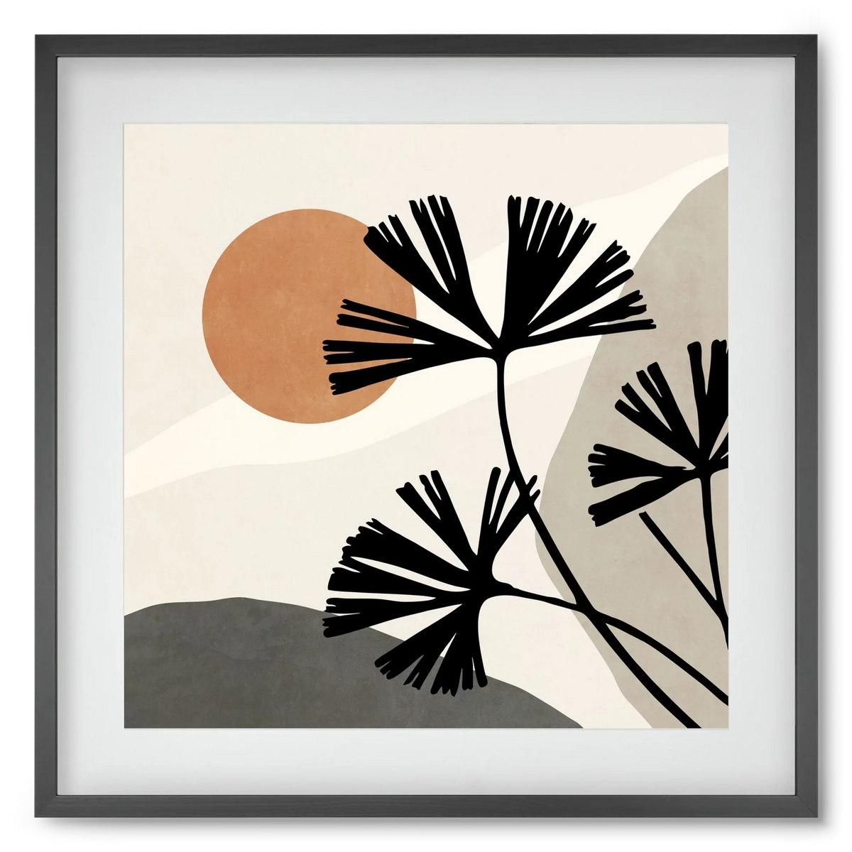 MINIMAL ART - TROPICAL LEAVES 01 - artbridge