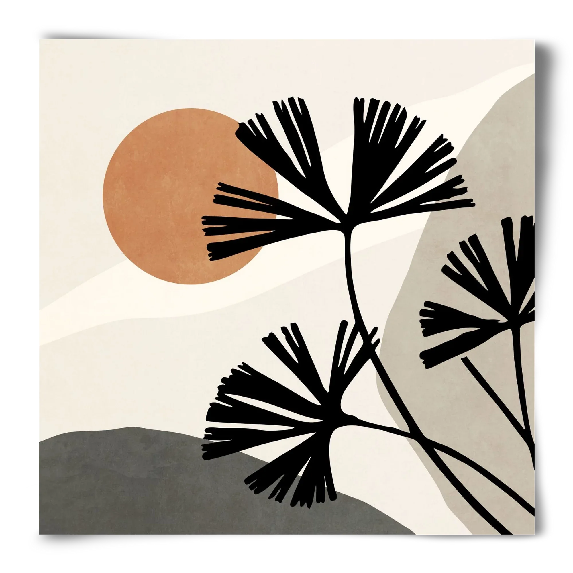 MINIMAL ART - TROPICAL LEAVES 01 - artbridge