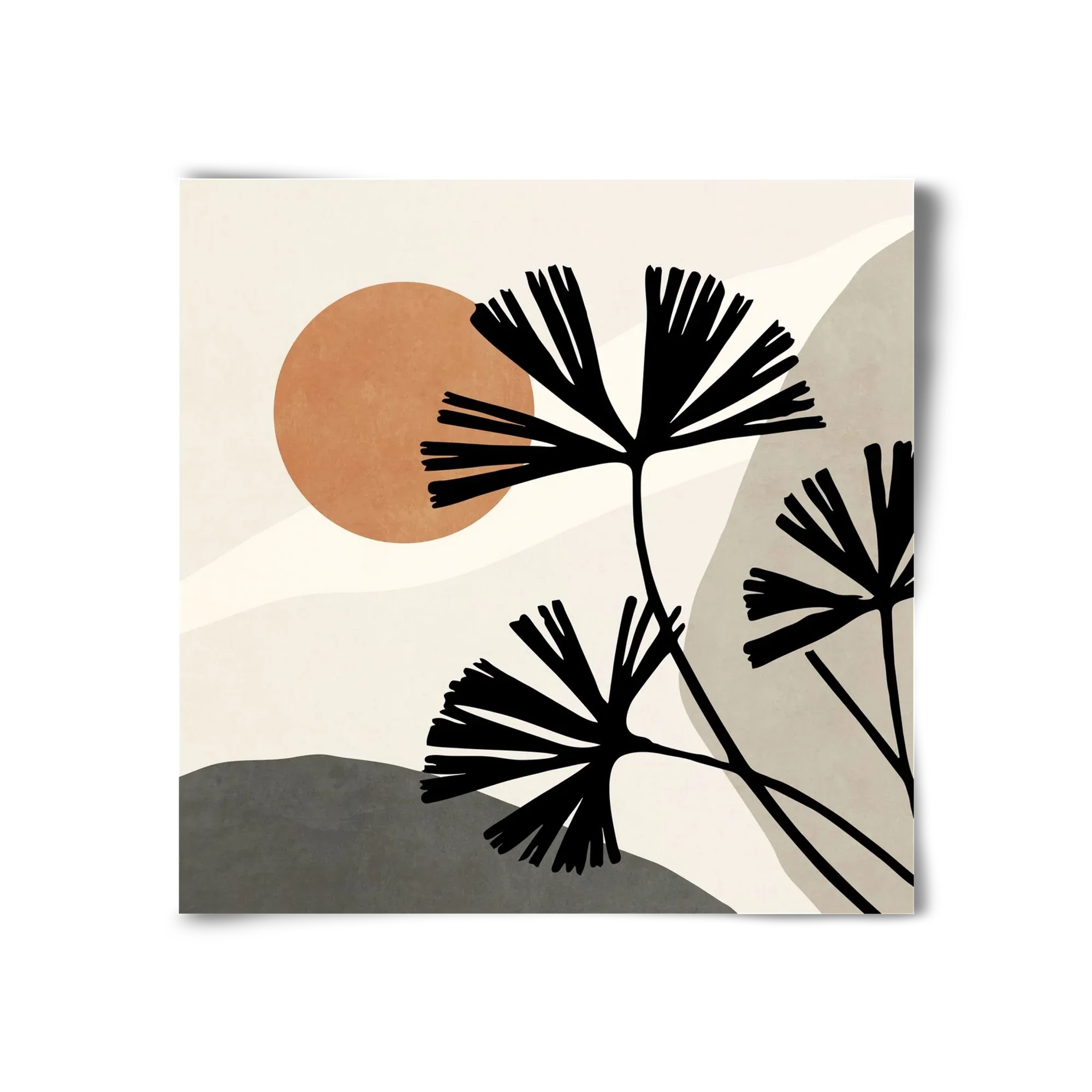 MINIMAL ART - TROPICAL LEAVES 01 - artbridge
