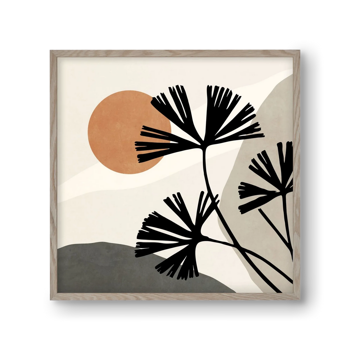 MINIMAL ART - TROPICAL LEAVES 01 - artbridge