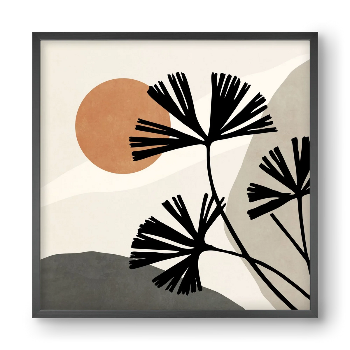 MINIMAL ART - TROPICAL LEAVES 01 - artbridge