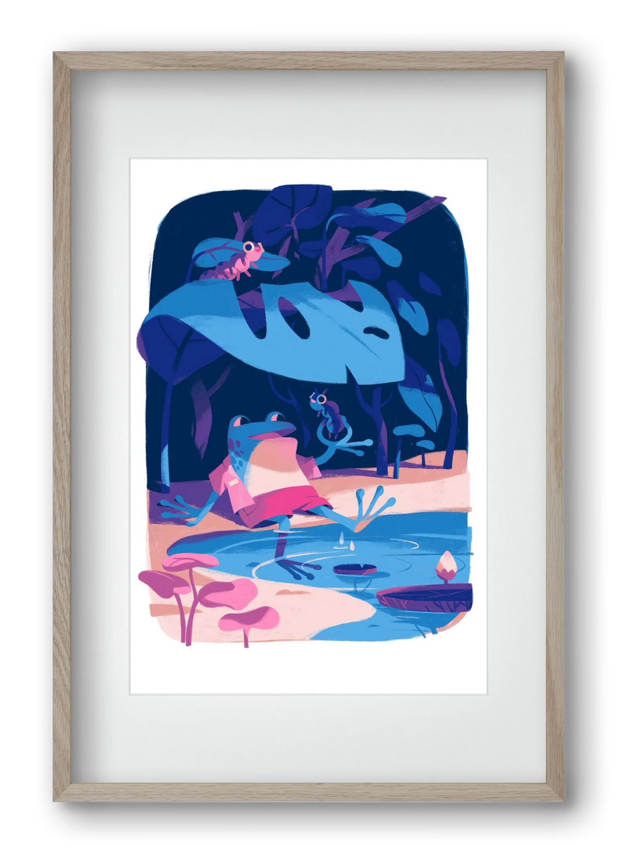 Frog in the puddle - artbridge