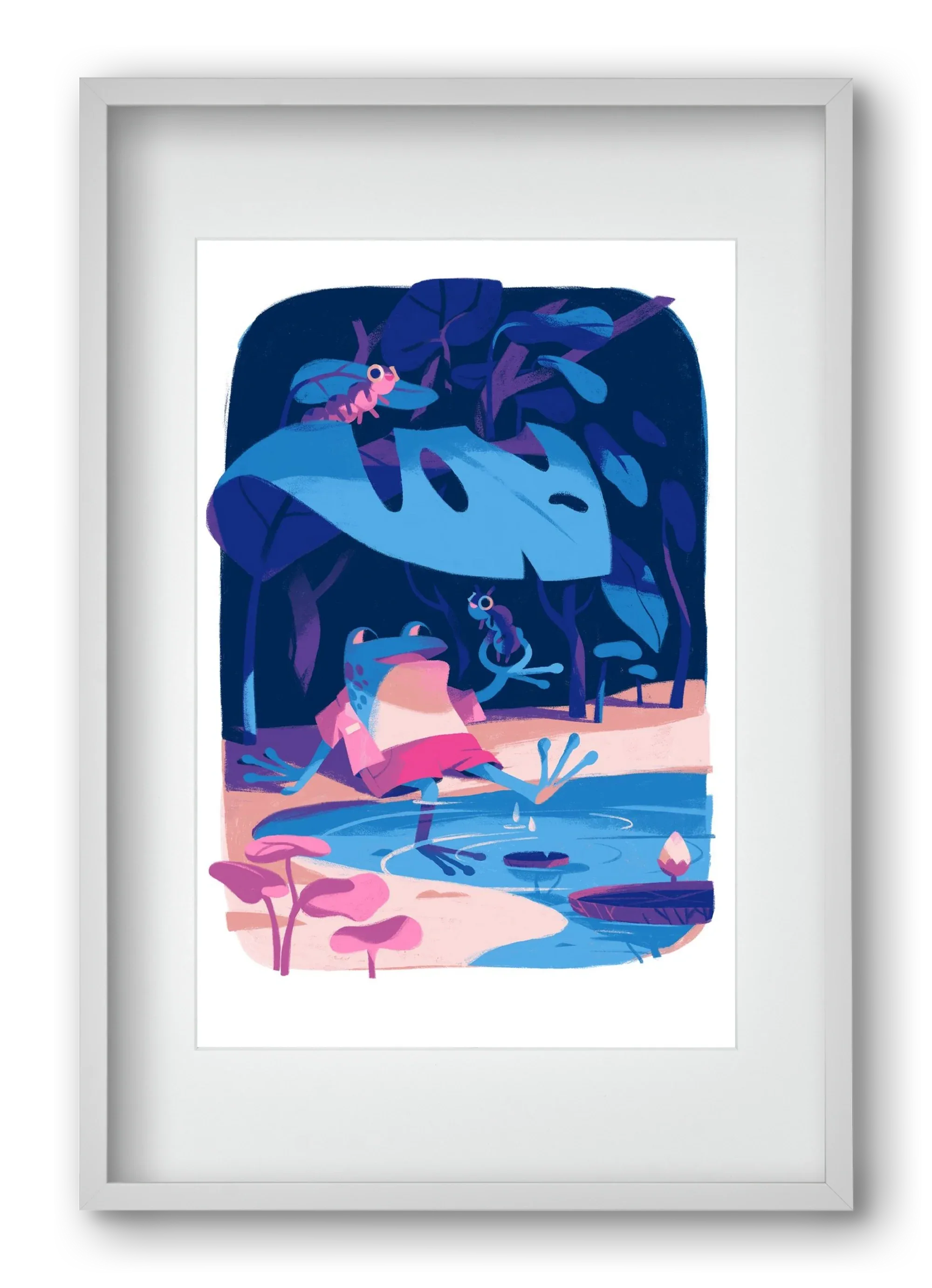 Frog in the puddle - artbridge