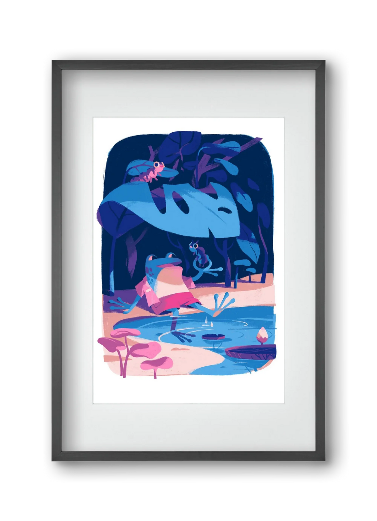 Frog in the puddle - artbridge