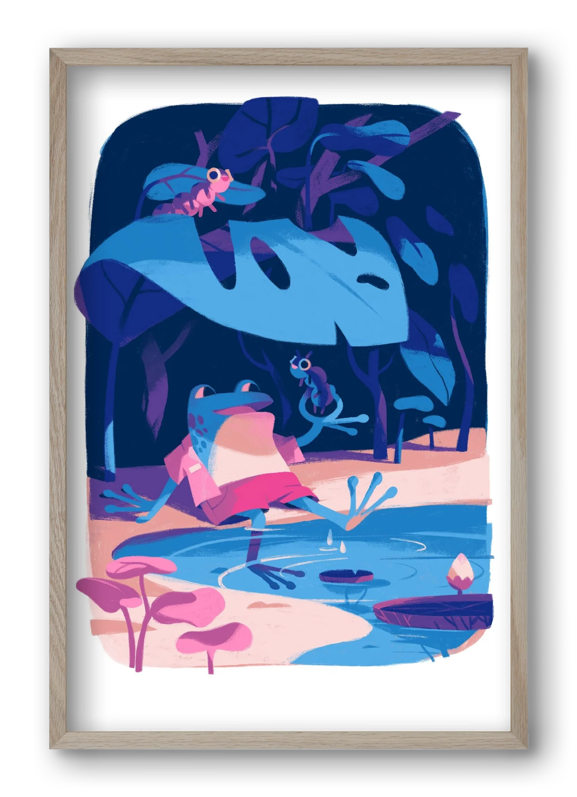 Frog in the puddle - artbridge