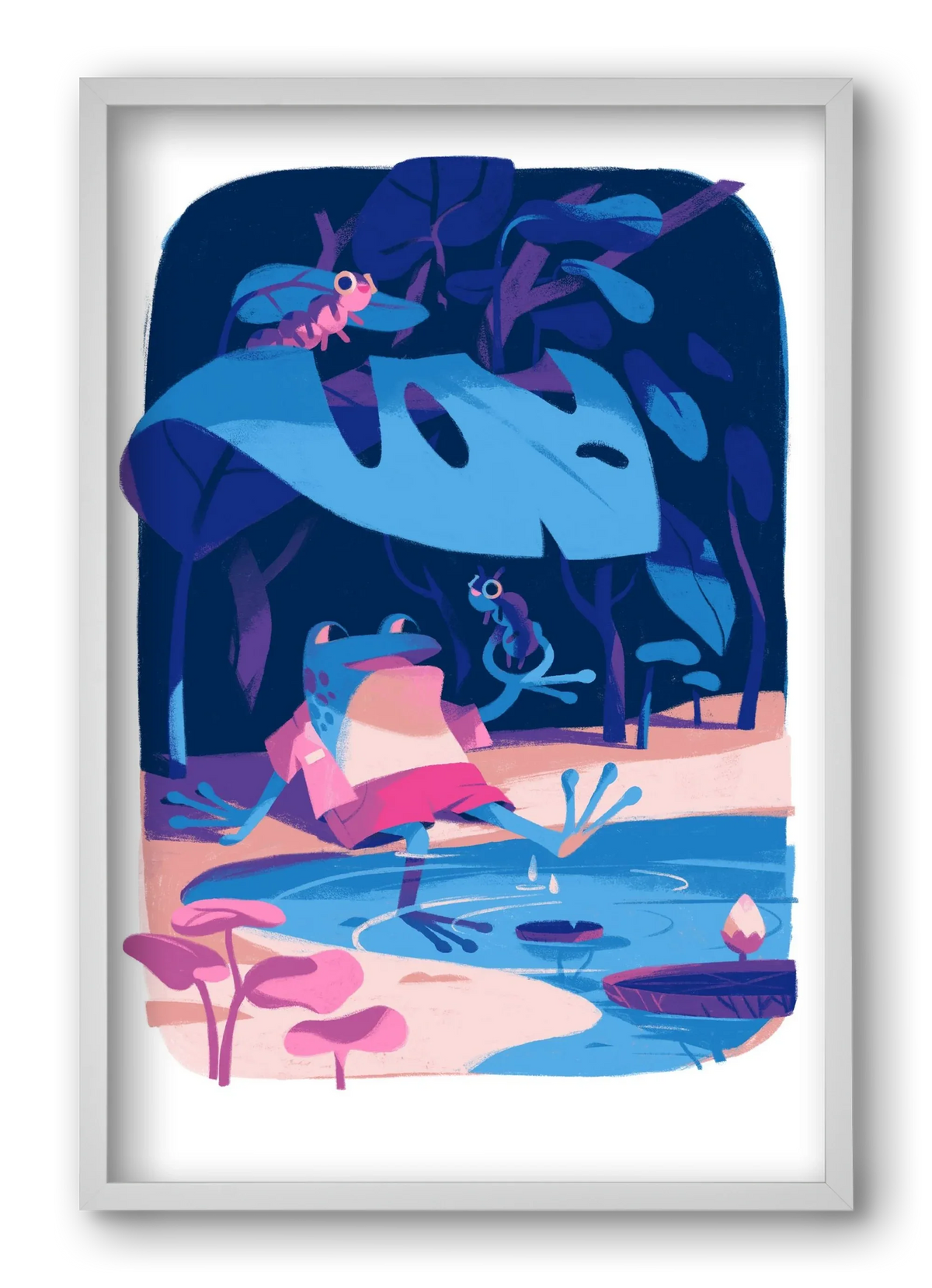 Frog in the puddle - artbridge
