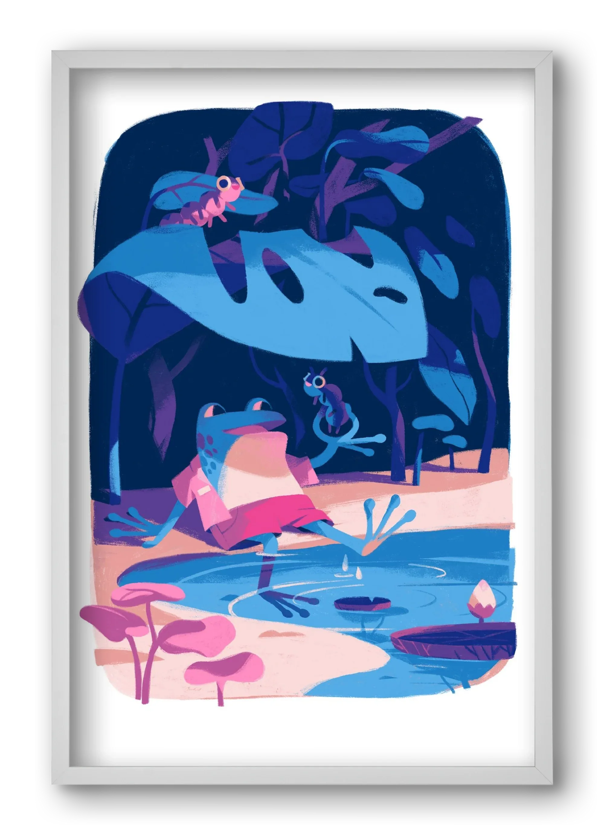 Frog in the puddle - artbridge