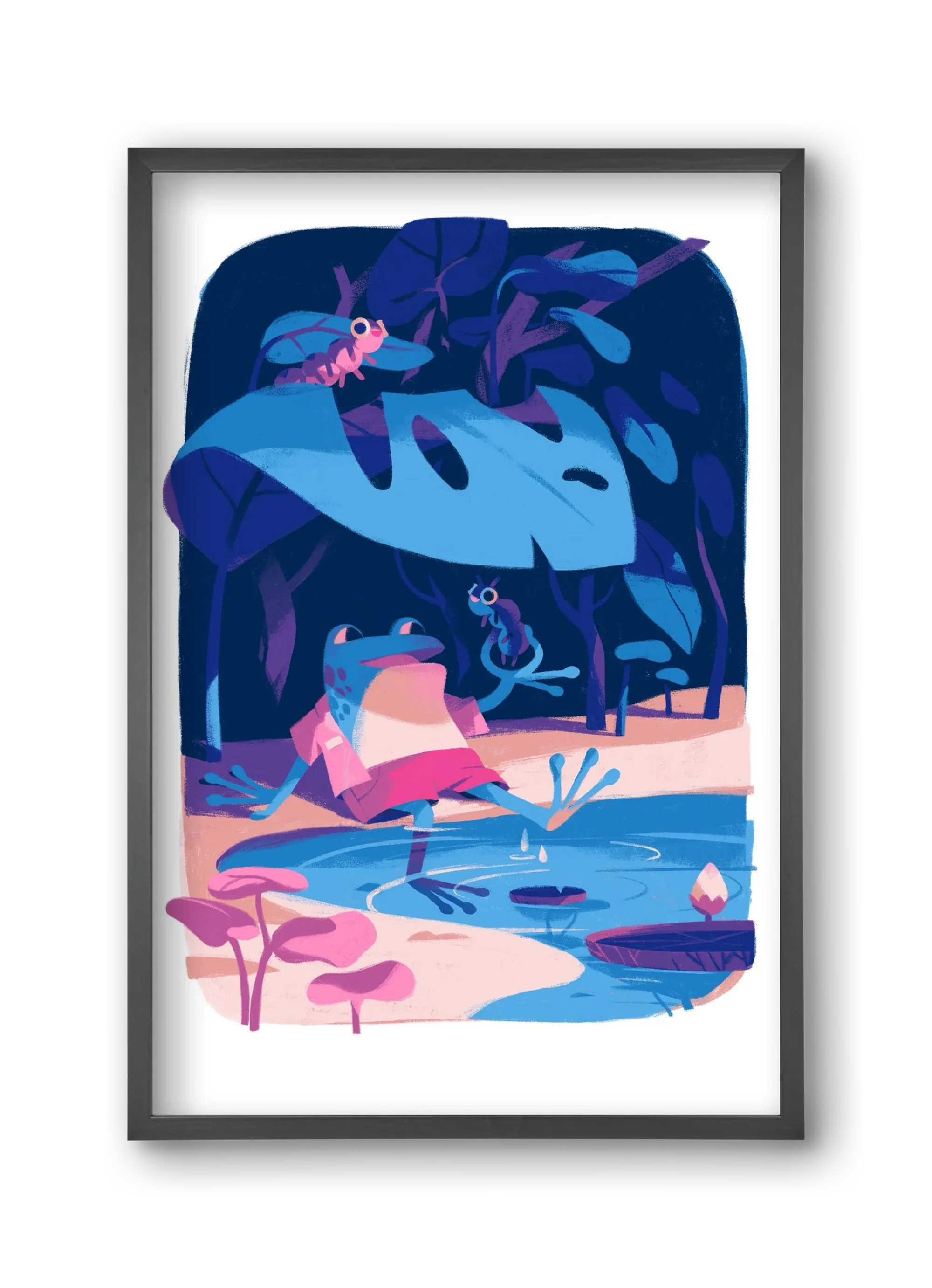 Frog in the puddle - artbridge