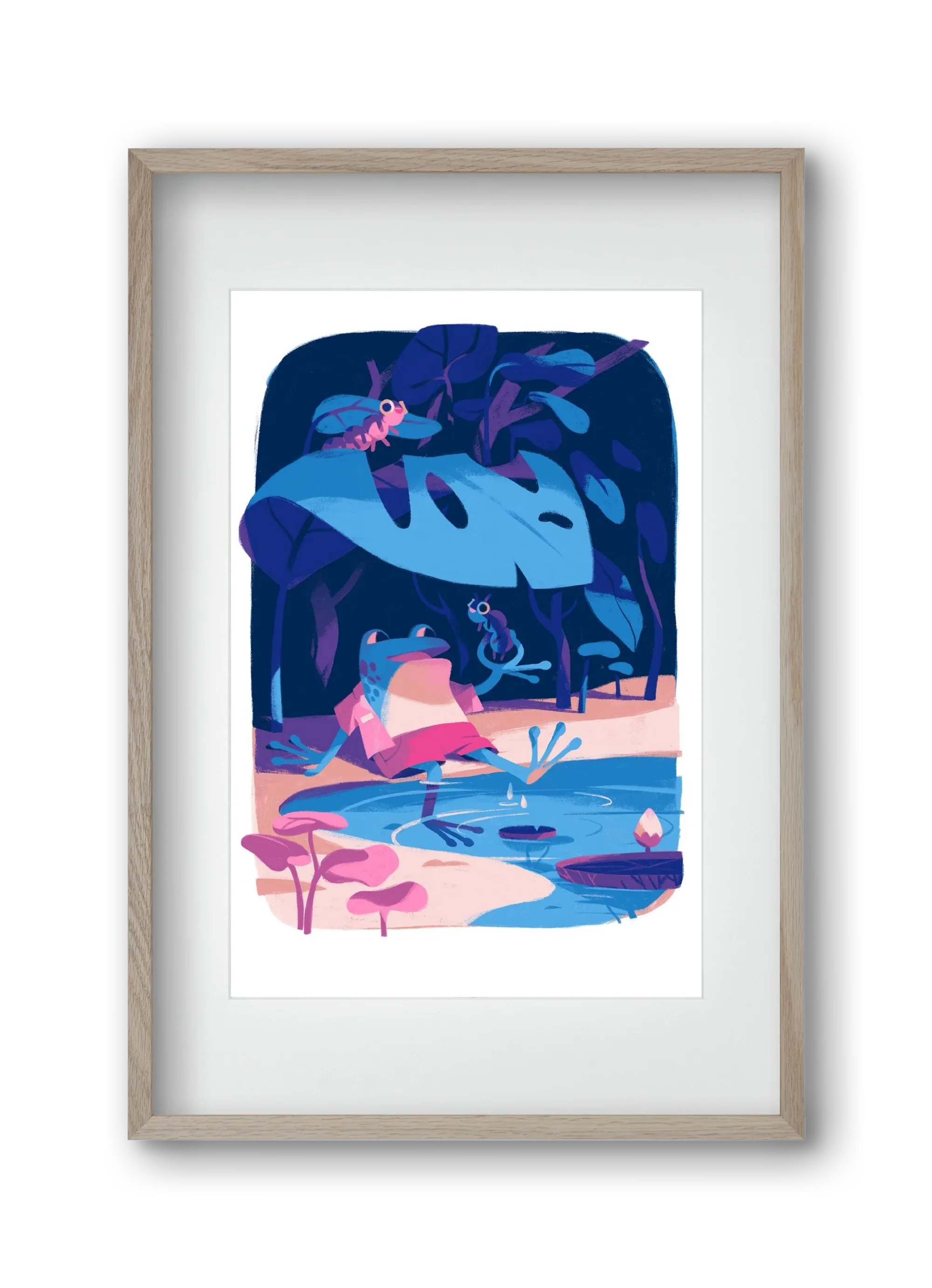 Frog in the puddle - artbridge
