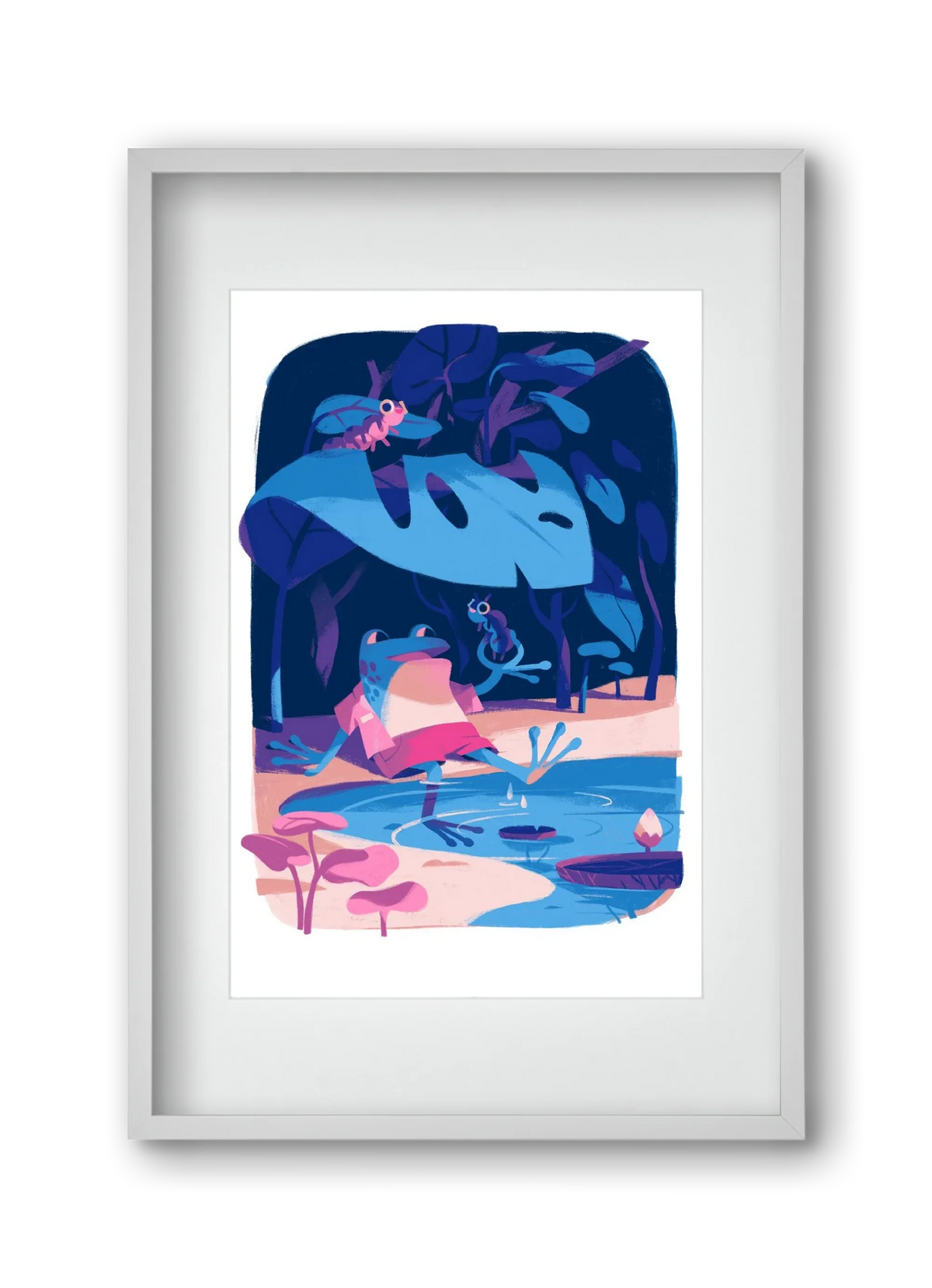 Frog in the puddle - artbridge