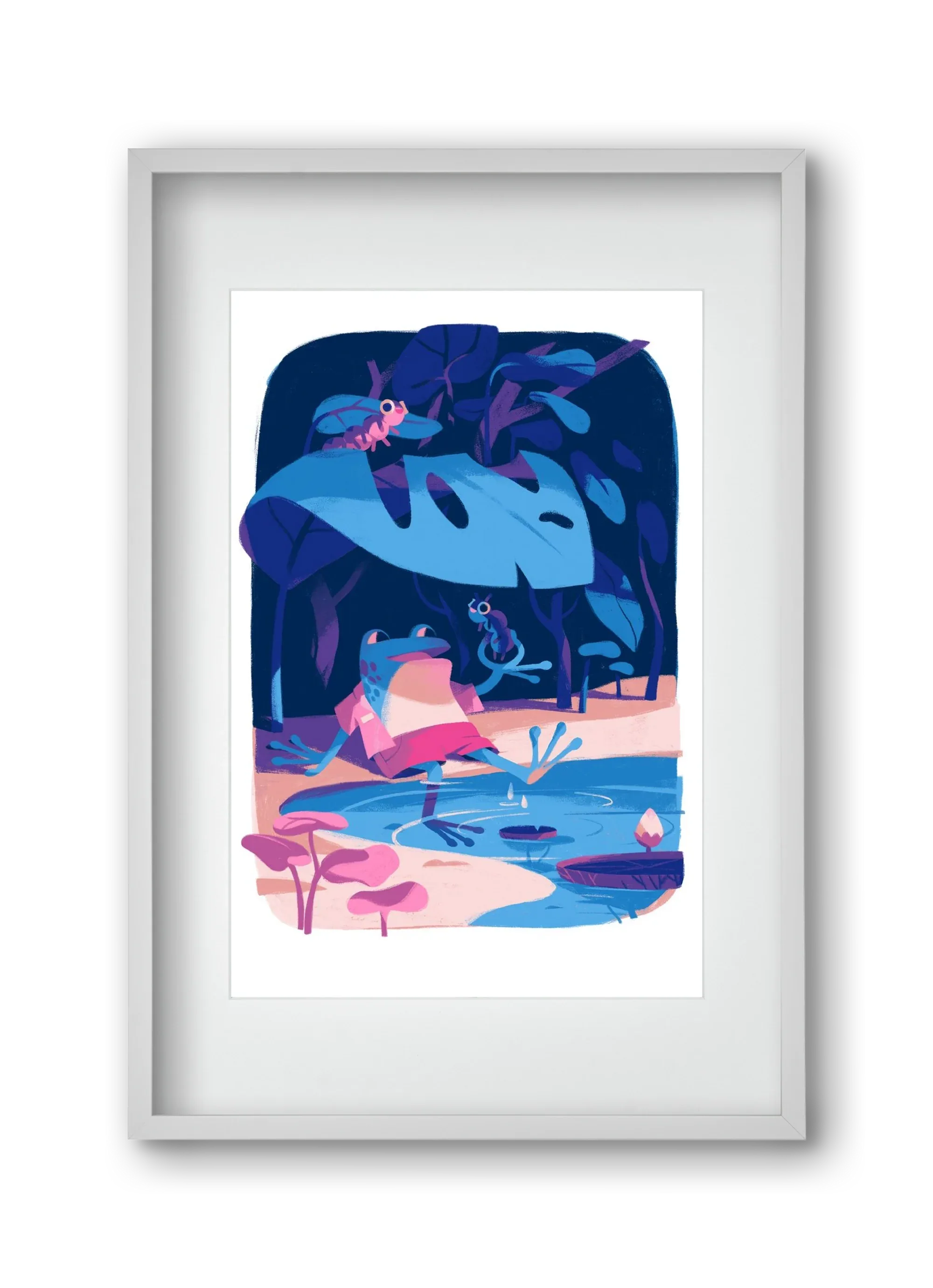 Frog in the puddle - artbridge