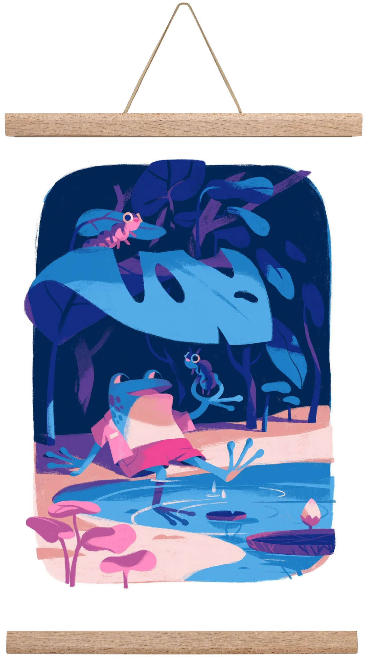 Frog in the puddle - artbridge