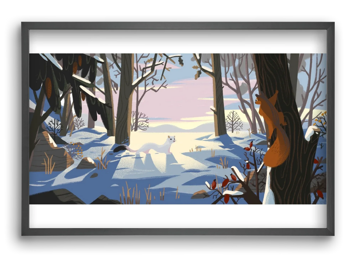 Squirrel and Stoat - artbridge