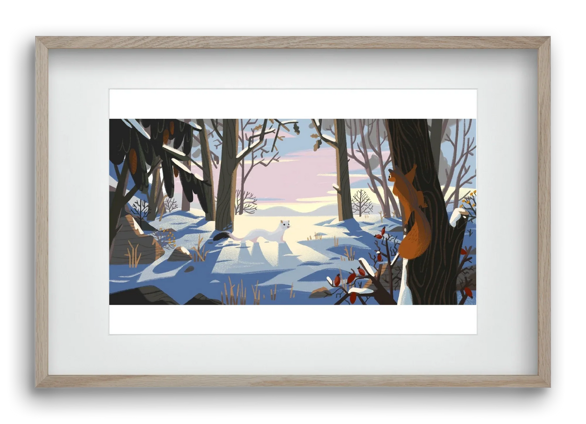 Squirrel and Stoat - artbridge
