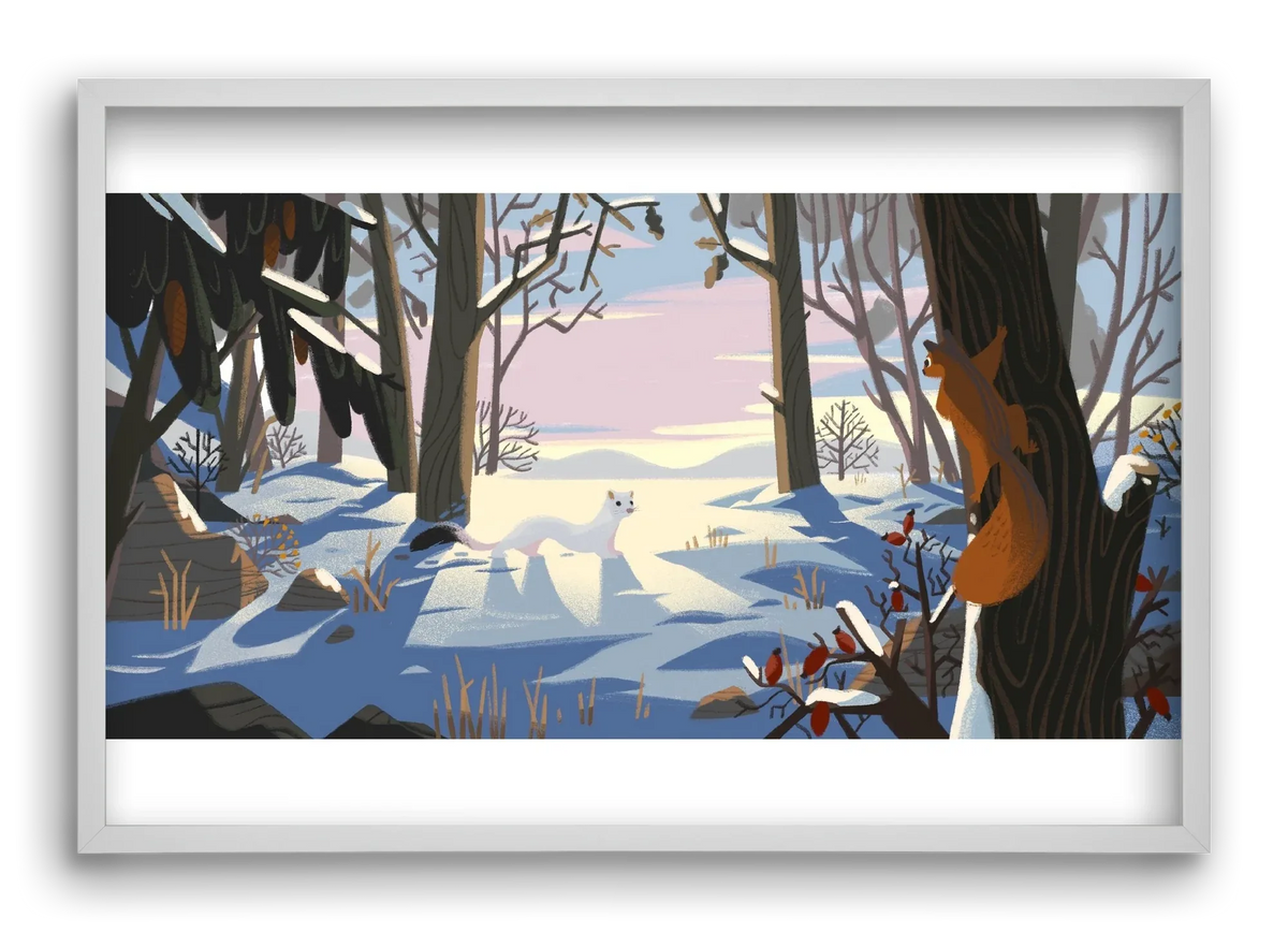 Squirrel and Stoat - artbridge