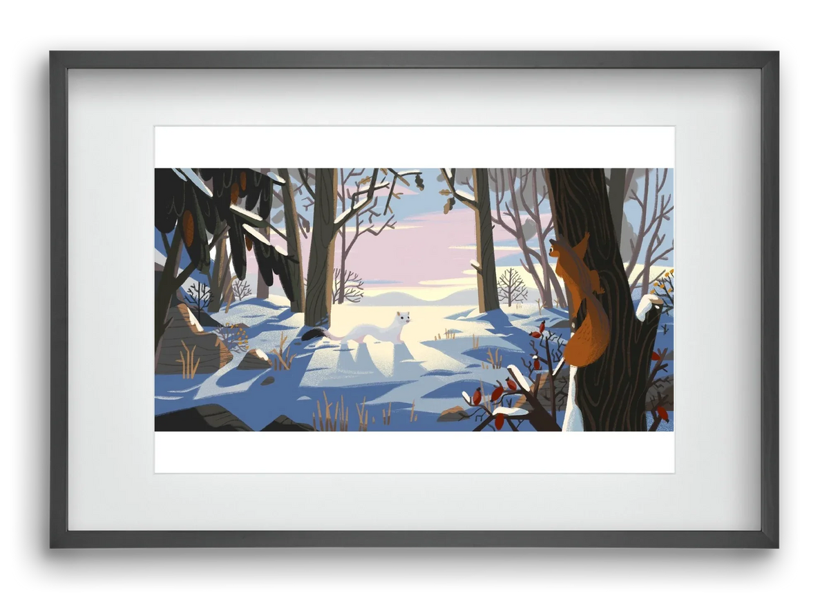 Squirrel and Stoat - artbridge