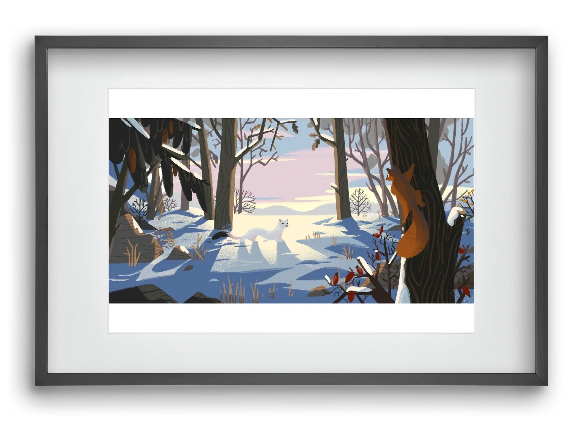 Squirrel and Stoat - artbridge