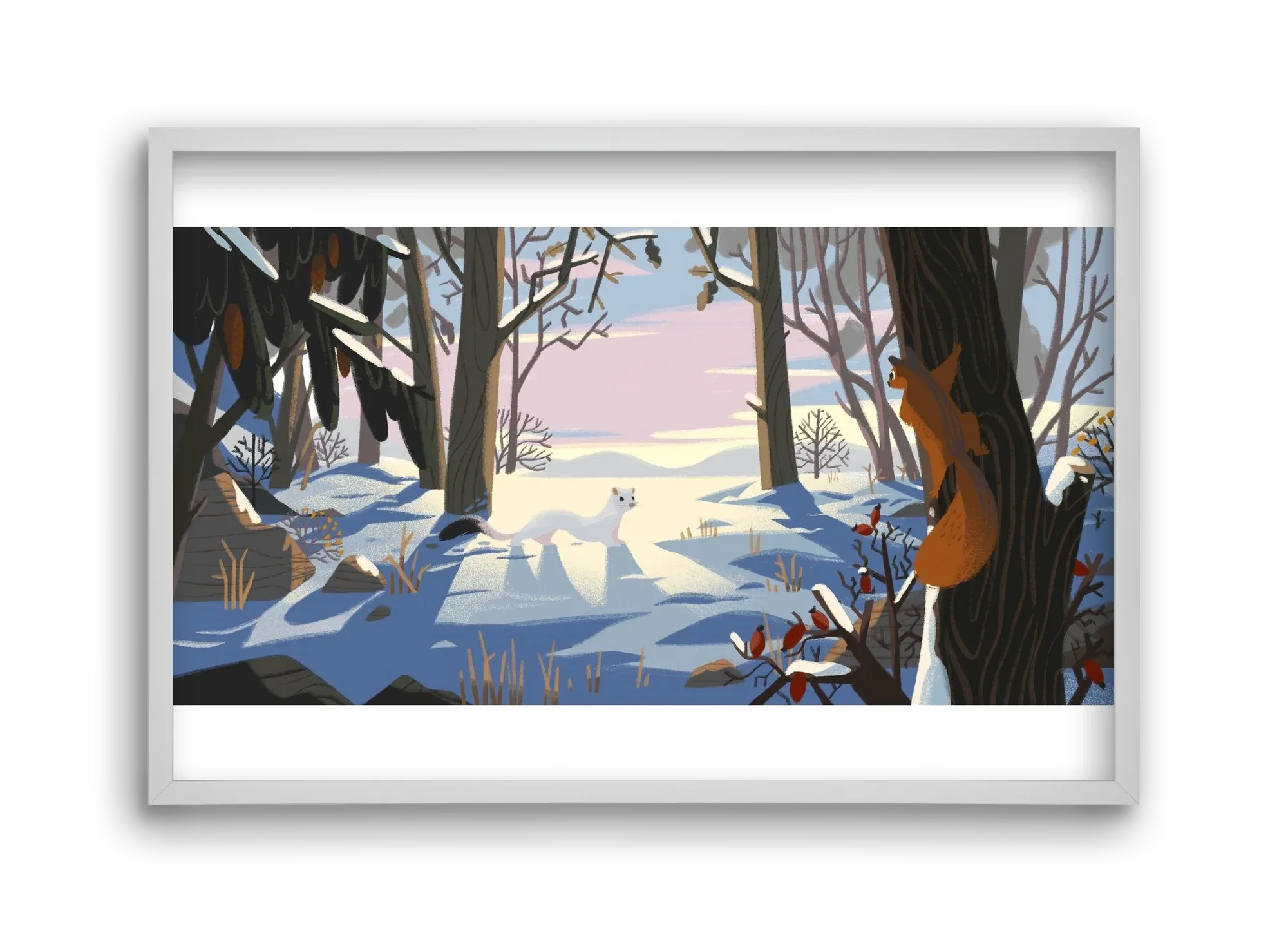 Squirrel and Stoat - artbridge