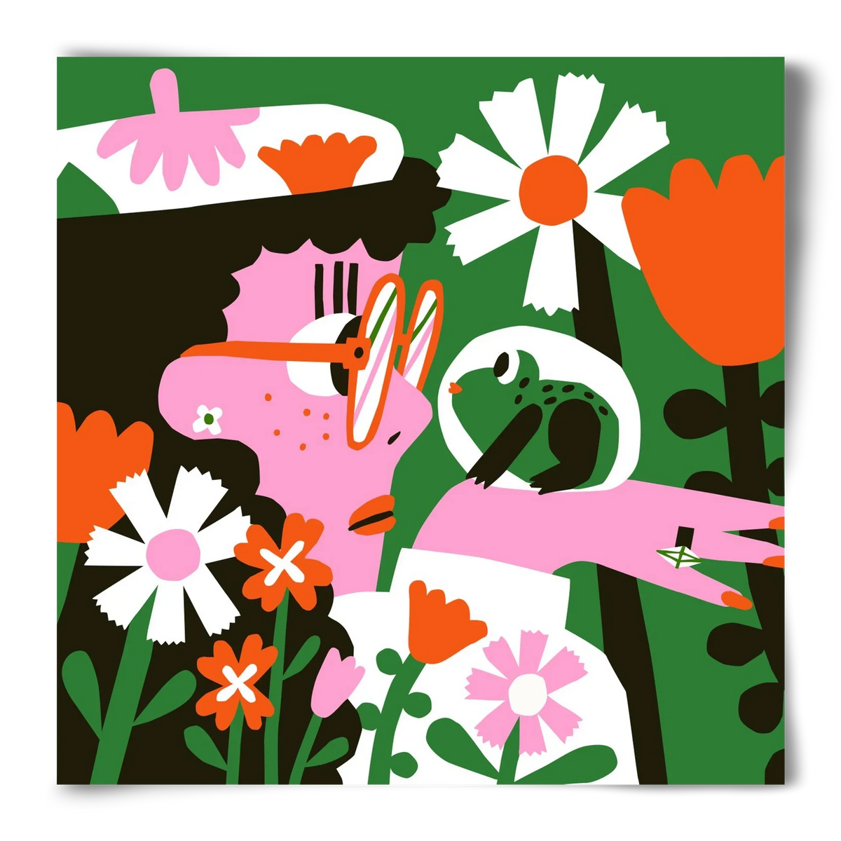 Frog in the garden - artbridge