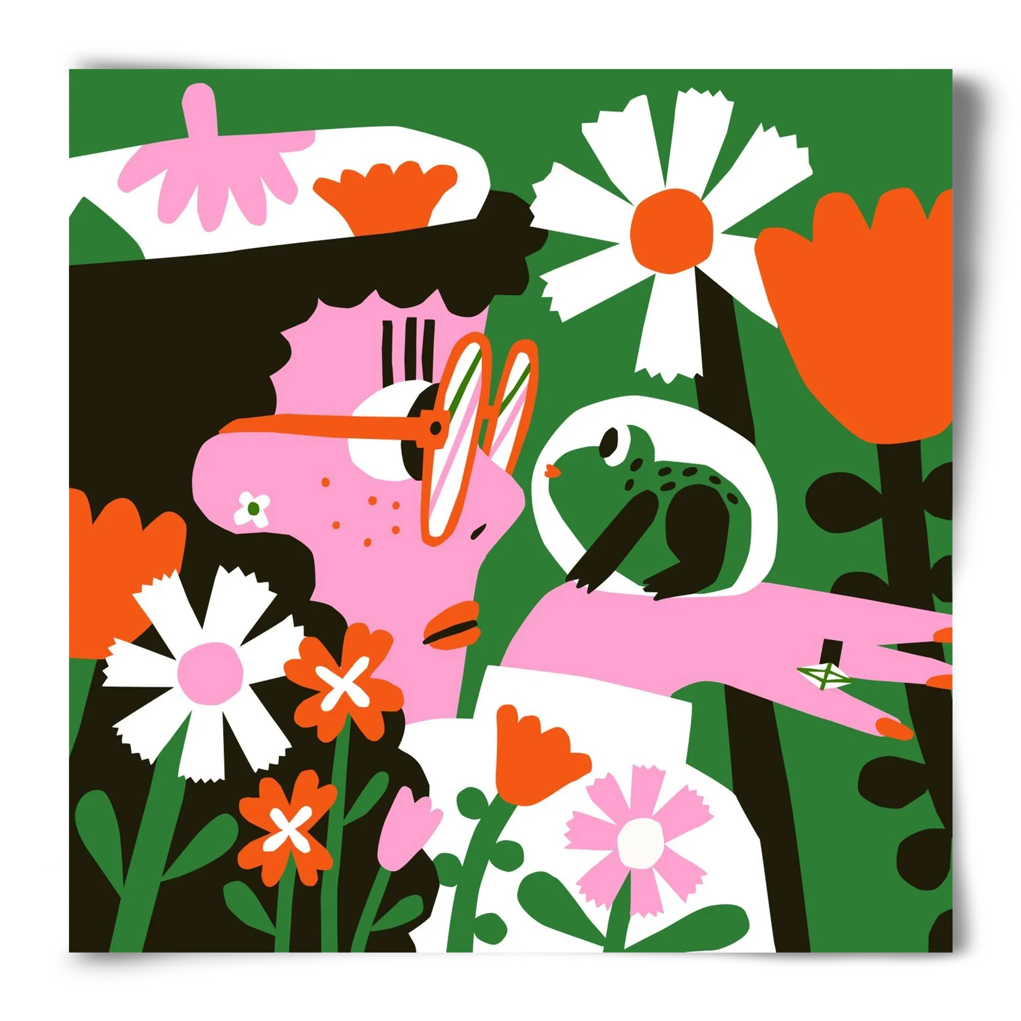 Frog in the garden - artbridge
