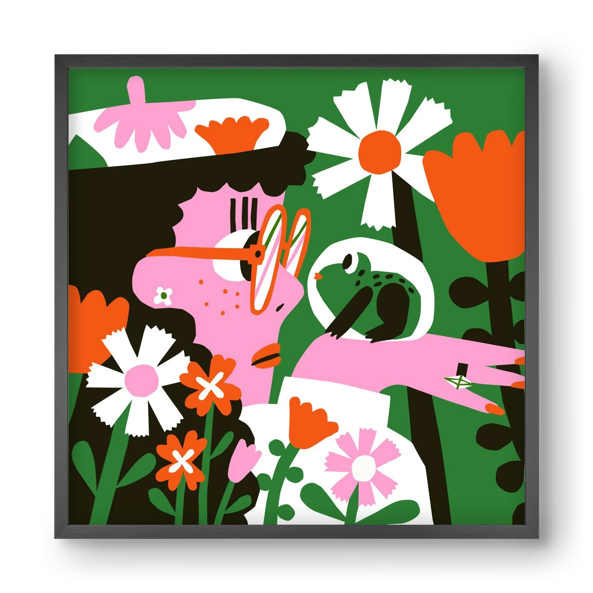 Frog in the garden - artbridge
