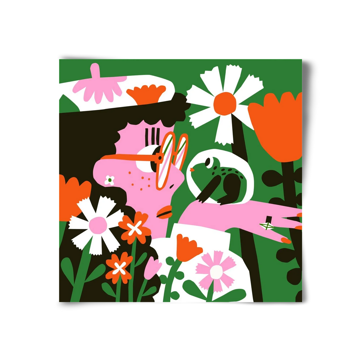 Frog in the garden - artbridge
