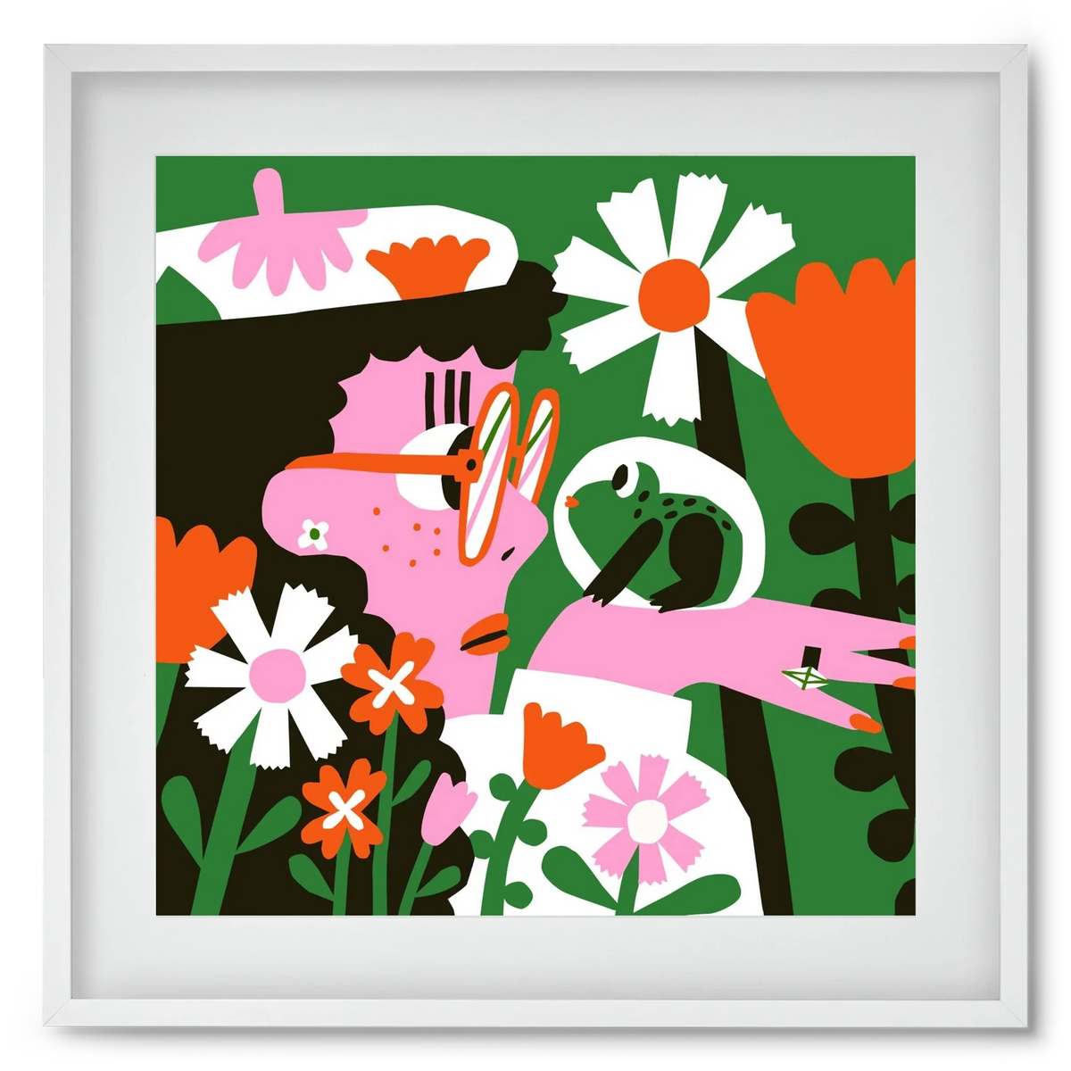 Frog in the garden - artbridge