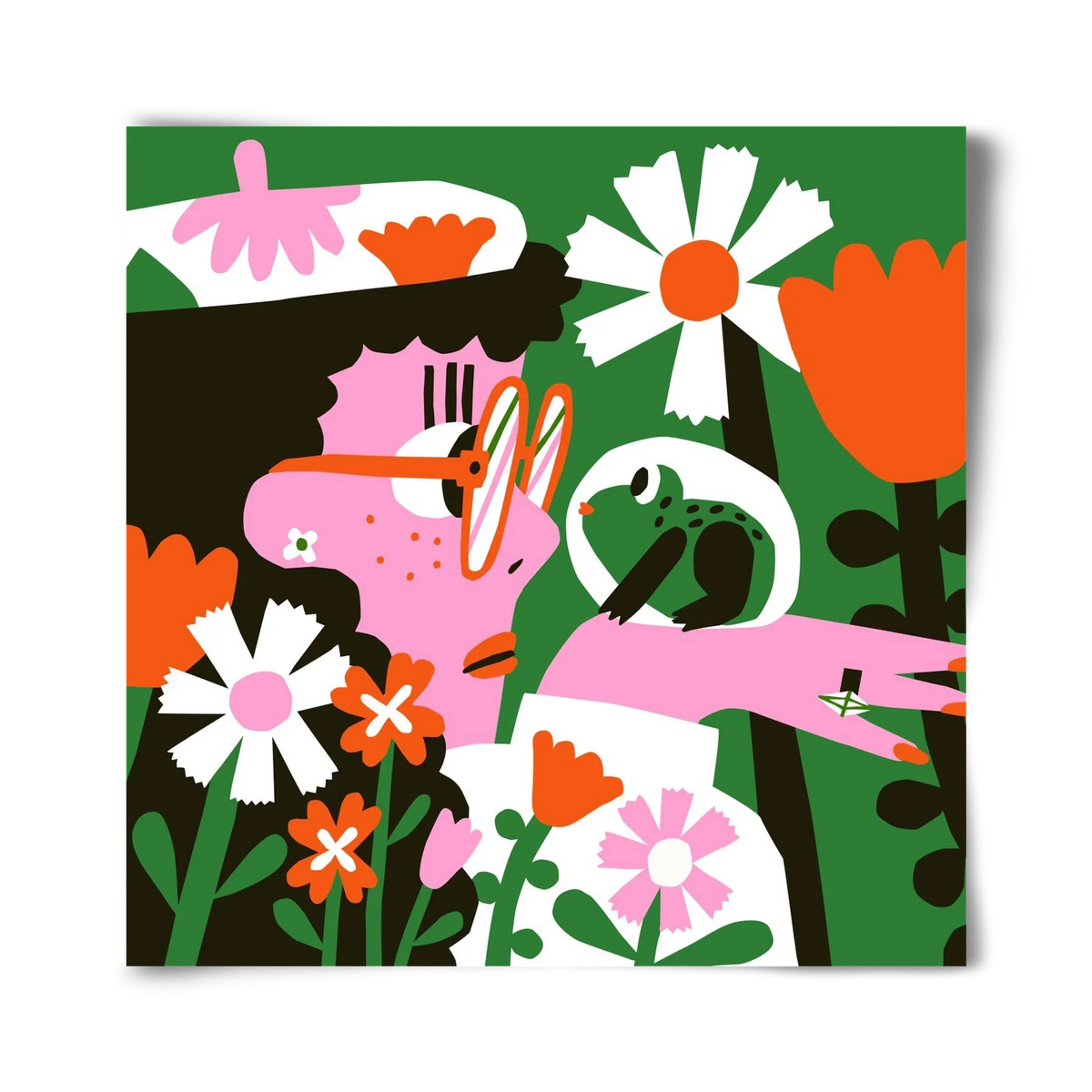 Frog in the garden - artbridge