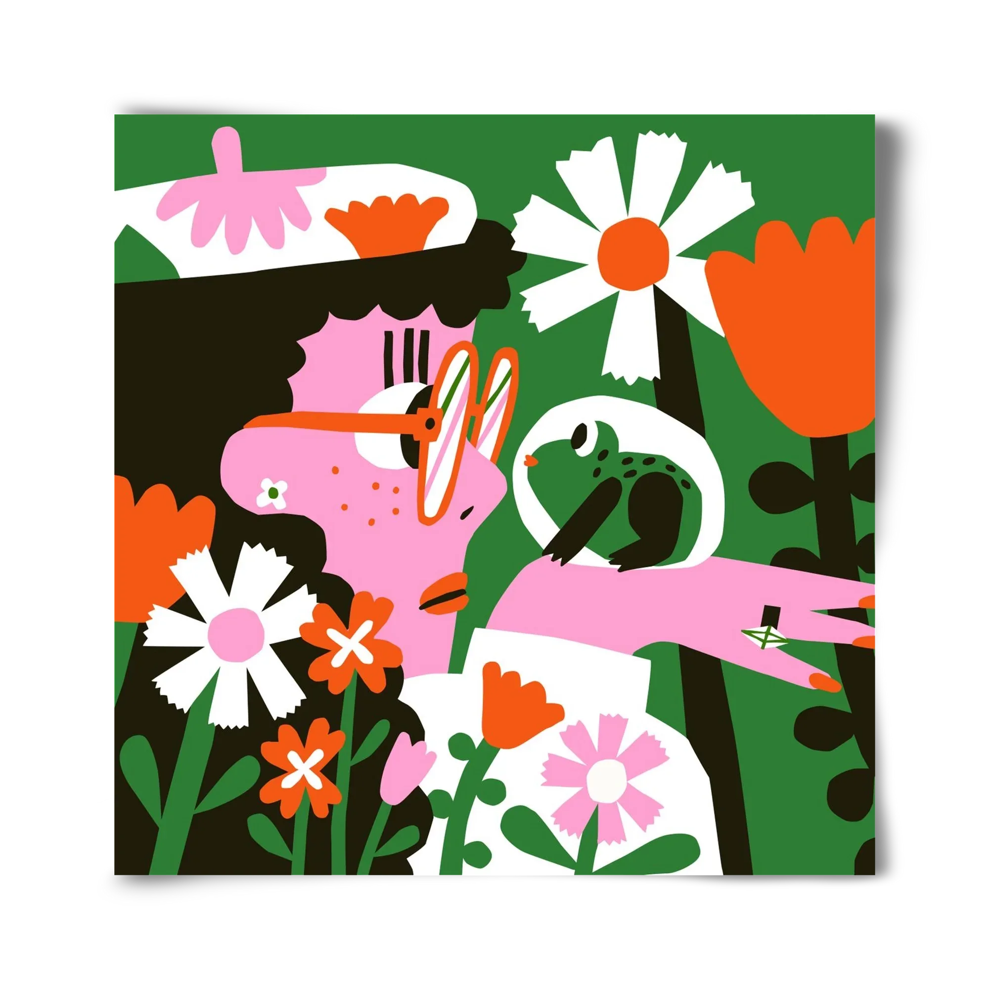 Frog in the garden - artbridge