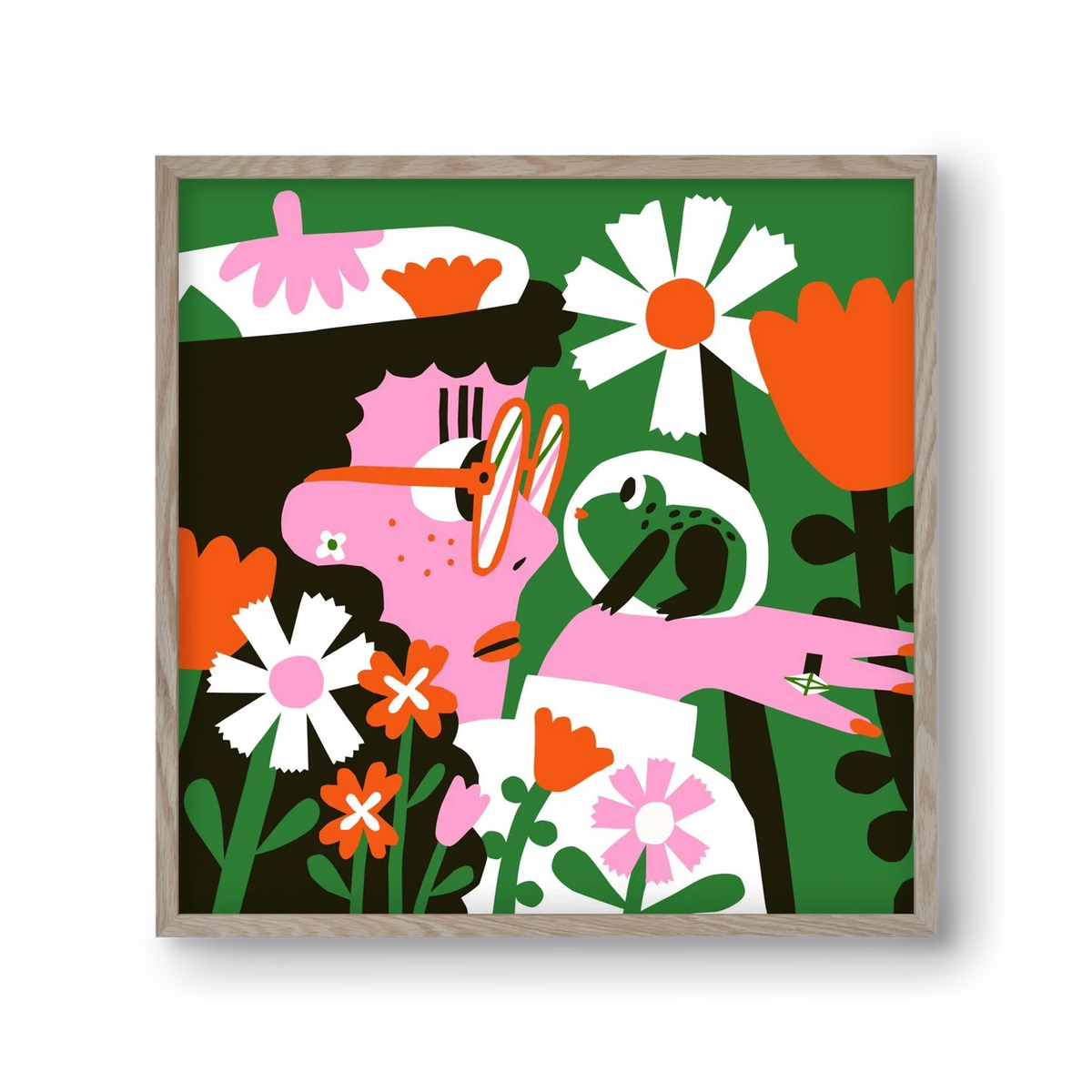 Frog in the garden - artbridge