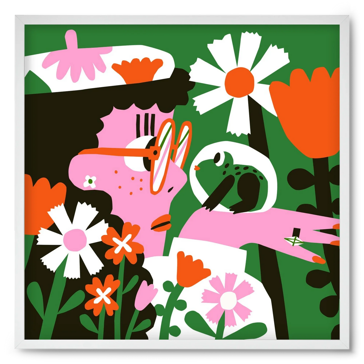 Frog in the garden - artbridge