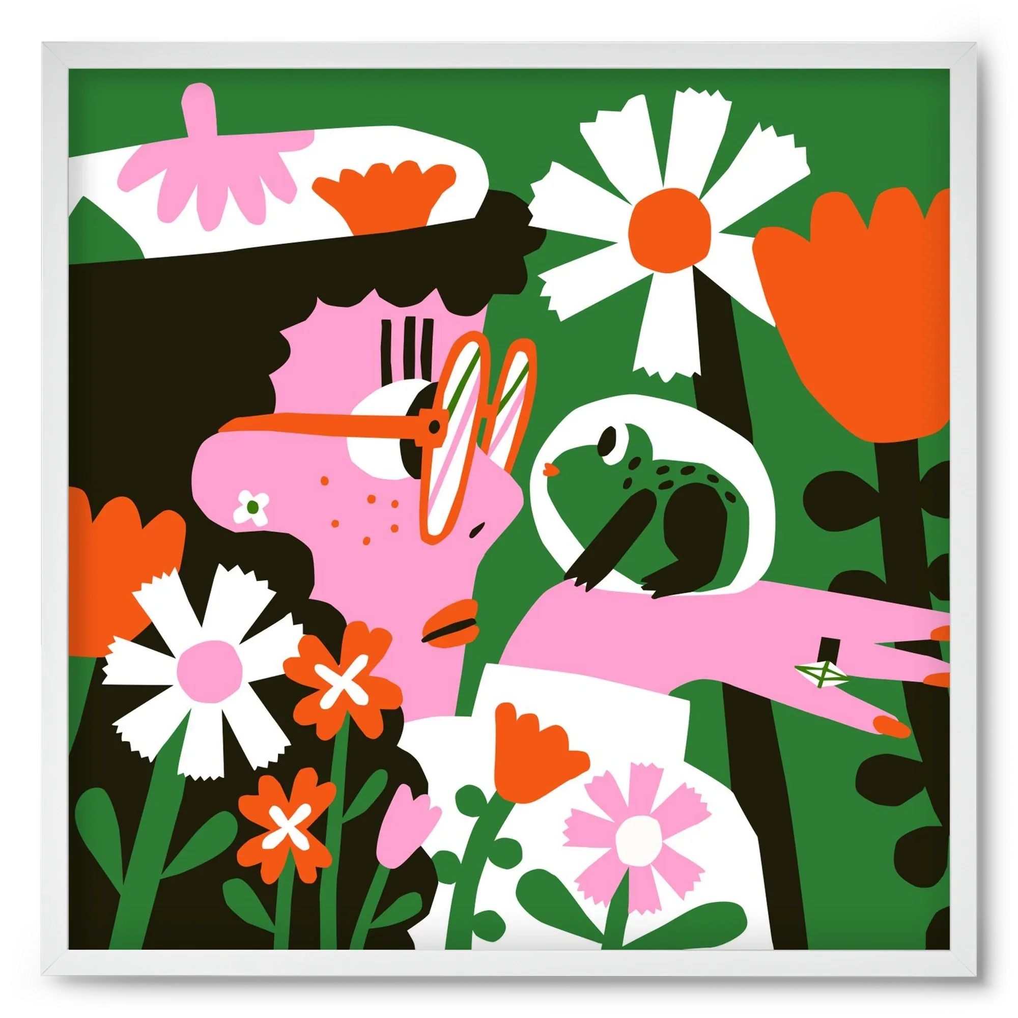 Frog in the garden - artbridge