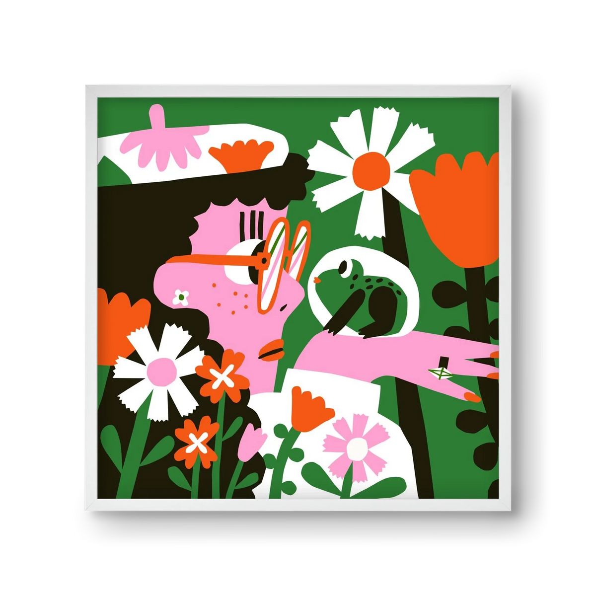 Frog in the garden - artbridge