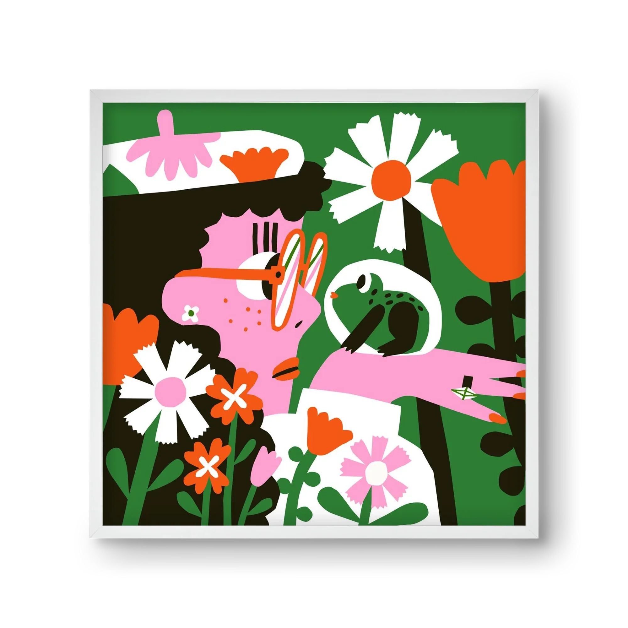 Frog in the garden - artbridge