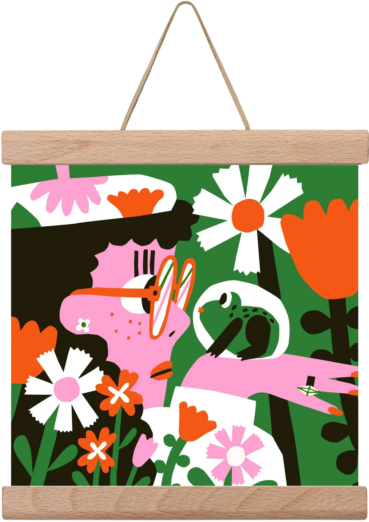 Frog in the garden - artbridge