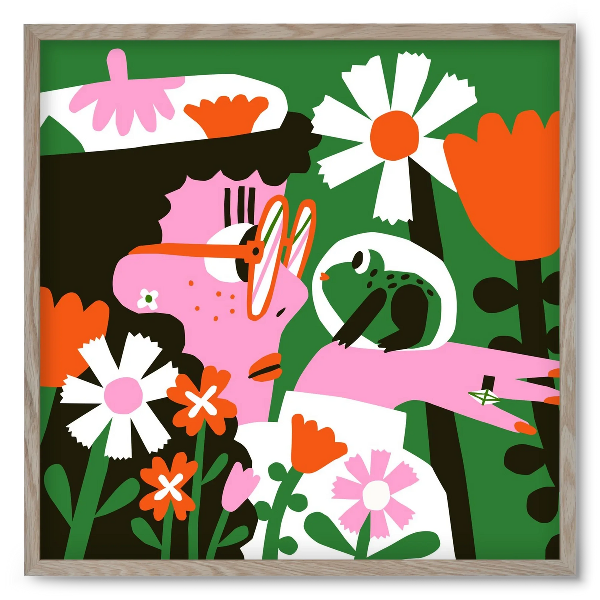 Frog in the garden - artbridge